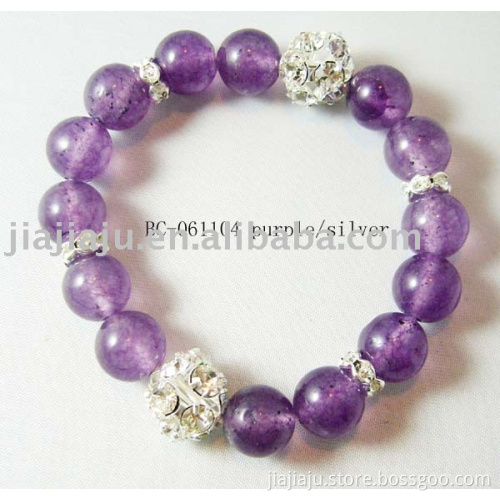 Bracelet BC-061104 purple/silver